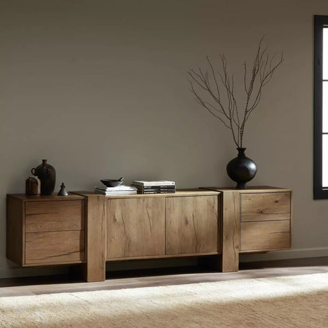 Fisher Media Console, Rustic Amber - Sage InteriorsFour HandsMedia Stand
