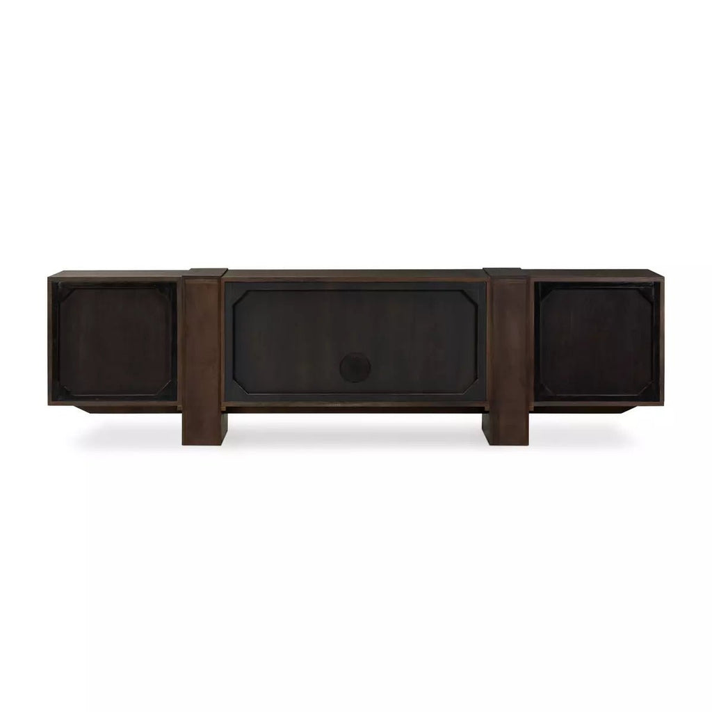 Fisher Media Console, Smoked Black - Sage InteriorsFour HandsMedia Stand