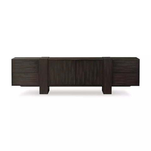 Fisher Media Console, Smoked Black - Sage InteriorsFour HandsMedia Stand