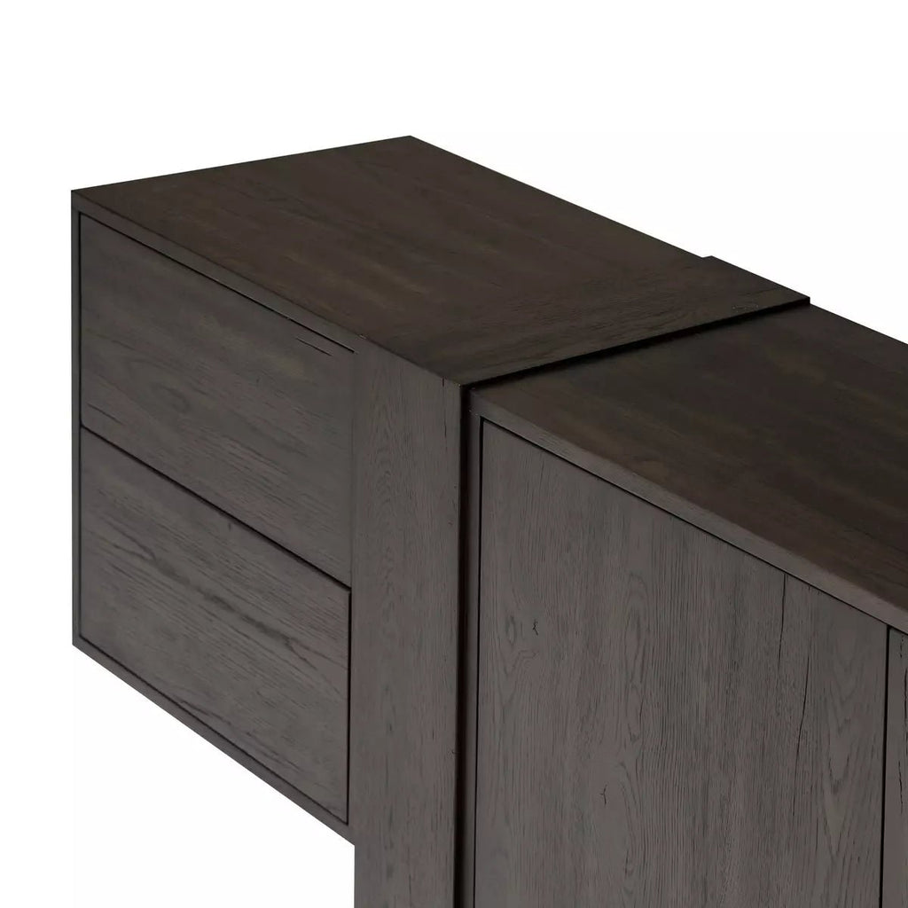Fisher Media Console, Smoked Black - Sage InteriorsFour HandsMedia Stand