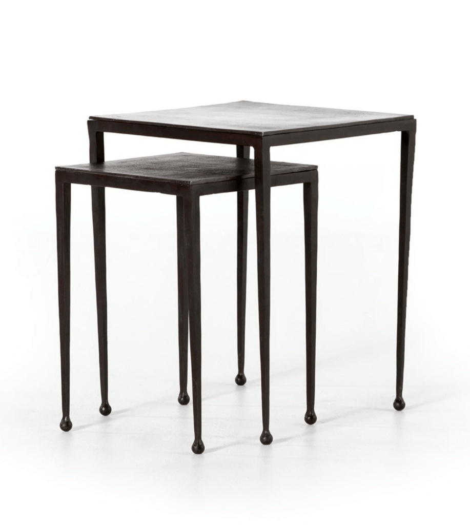 Footed Nesting Side Table - Black - Sage InteriorsFH