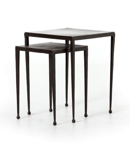 Footed Nesting Side Table - Black - Sage InteriorsFH