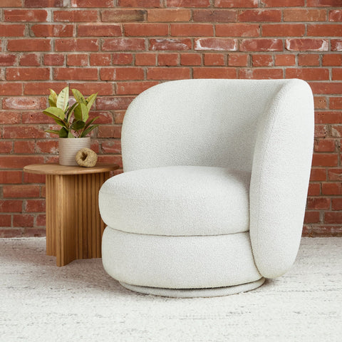 Forme Swivel Chair – Modern Bouclé Accent Chair with 360° Rotation - Sage InteriorsSage InteriorsChair