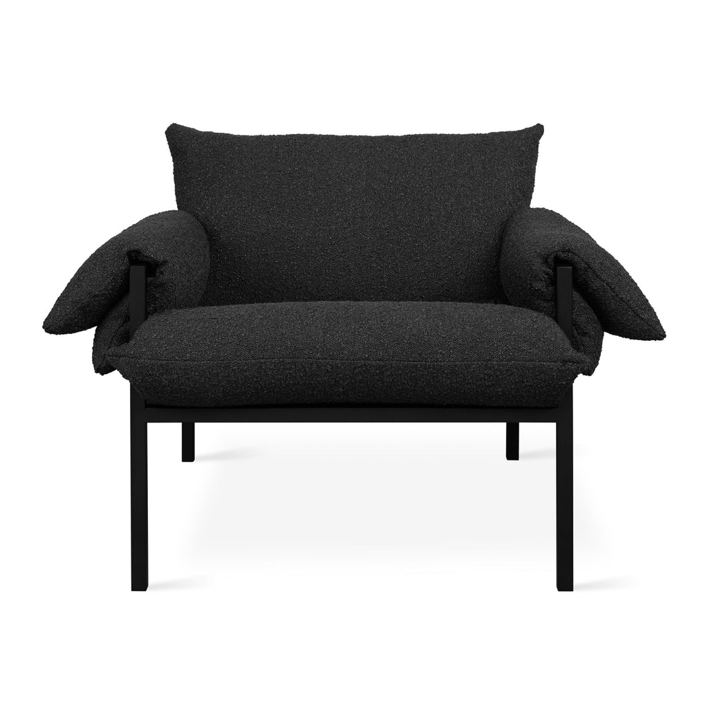 Fulton Lounge Chair – Mid - Century Modern Chair with Steel Frame and Cushions - Sage InteriorsSage InteriorsChair