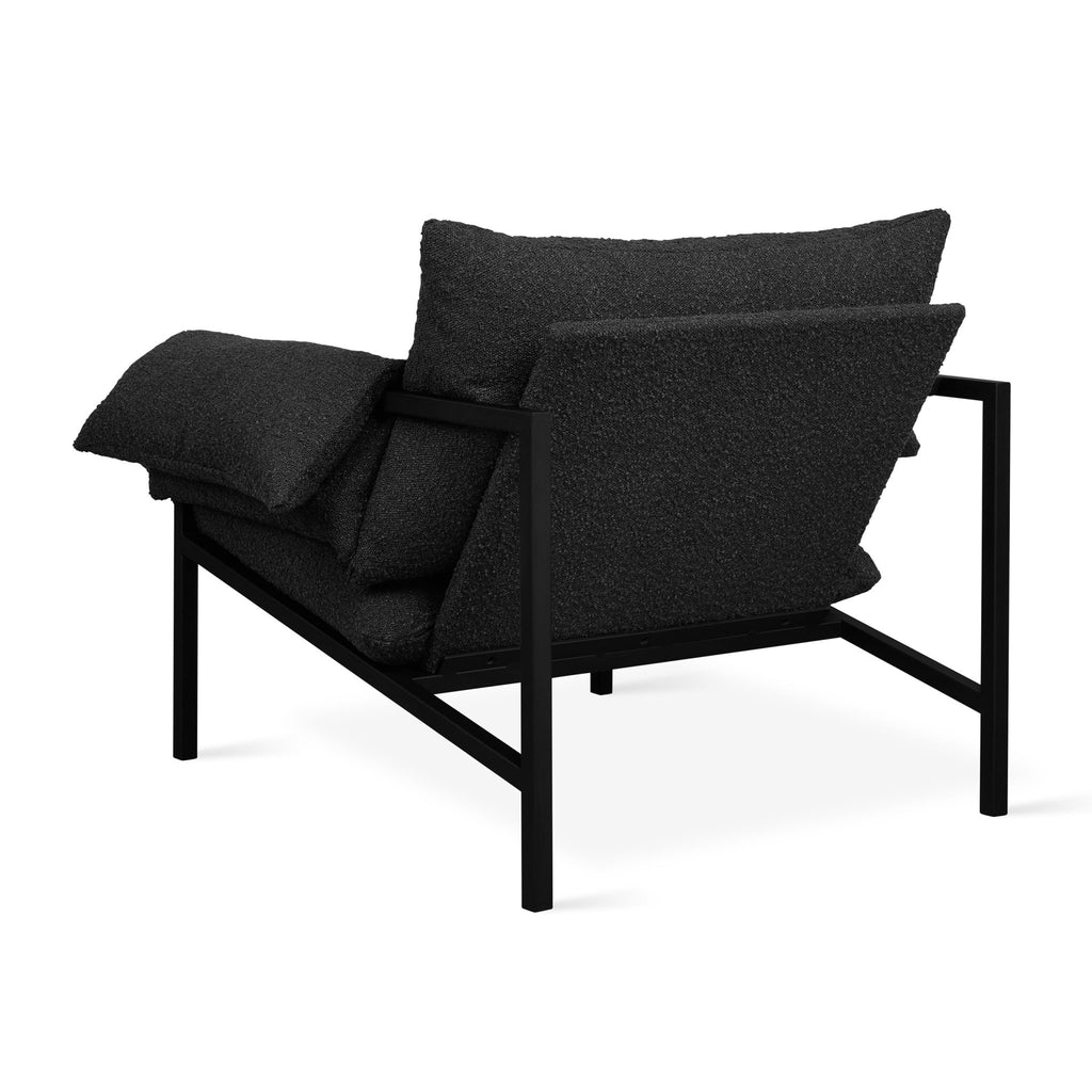 Fulton Lounge Chair – Mid - Century Modern Chair with Steel Frame and Cushions - Sage InteriorsSage InteriorsChair
