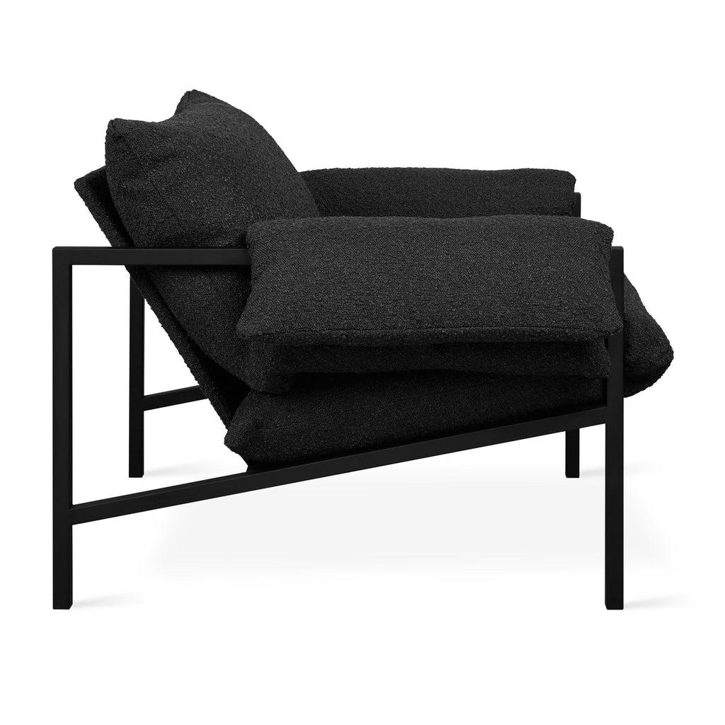 Fulton Lounge Chair – Mid - Century Modern Chair with Steel Frame and Cushions - Sage InteriorsSage InteriorsChair