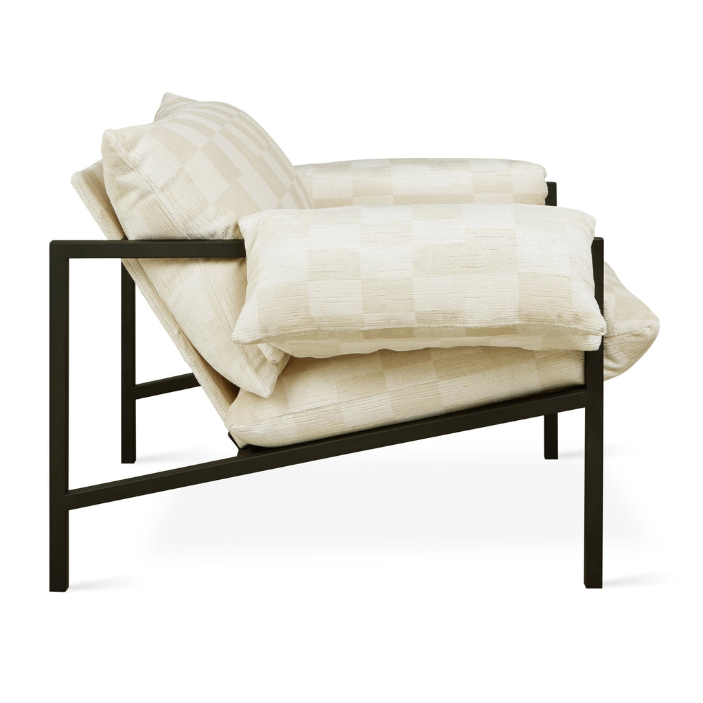 Fulton Lounge Chair – Mid - Century Modern Chair with Steel Frame and Cushions - Sage InteriorsSage InteriorsChair