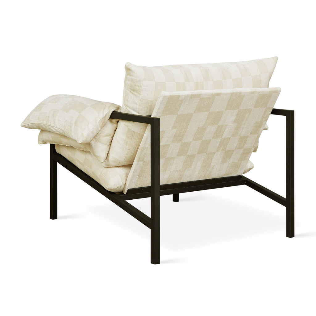 Fulton Lounge Chair – Mid - Century Modern Chair with Steel Frame and Cushions - Sage InteriorsSage InteriorsChair