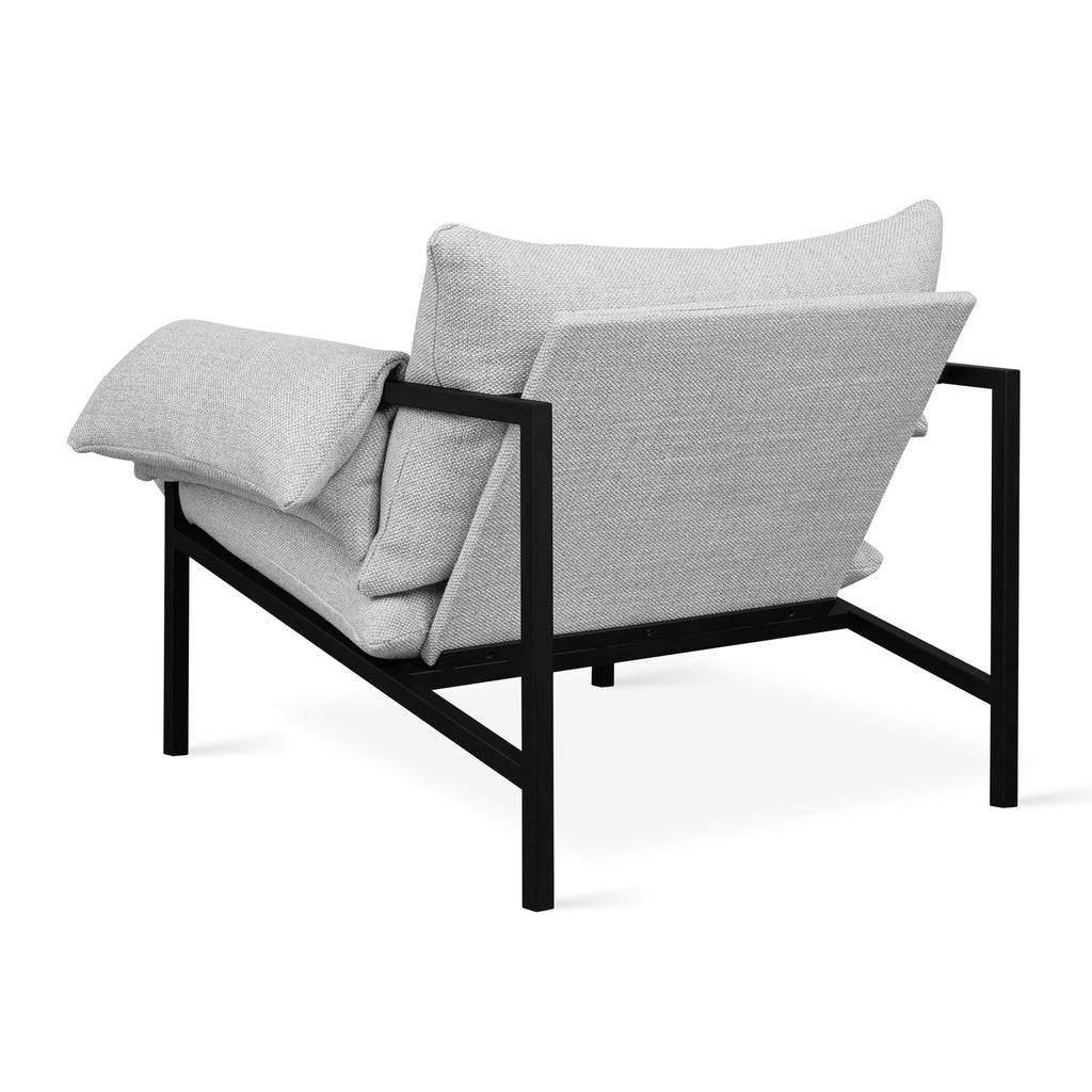 Fulton Lounge Chair – Mid - Century Modern Chair with Steel Frame and Cushions - Sage InteriorsSage InteriorsChair