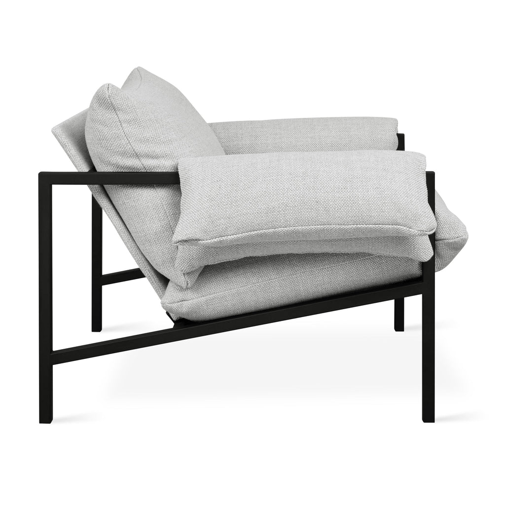 Fulton Lounge Chair – Mid - Century Modern Chair with Steel Frame and Cushions - Sage InteriorsSage InteriorsChair