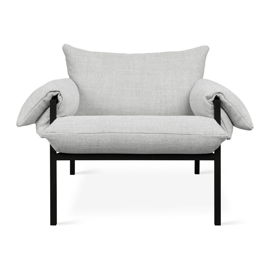 Fulton Lounge Chair – Mid - Century Modern Chair with Steel Frame and Cushions - Sage InteriorsSage InteriorsChair