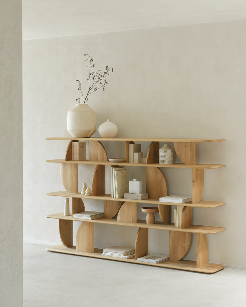 Geometric Rack – Modern Wooden Shelving Unit Sage Interiors - Sage InteriorsEthnicraft