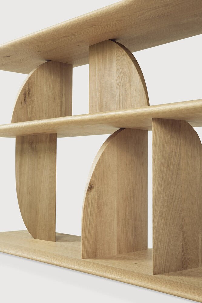 Geometric Sofa Console – Sculptural Wooden Hall Table by Sage Interiors - Sage InteriorsEthnicraftcoffee table