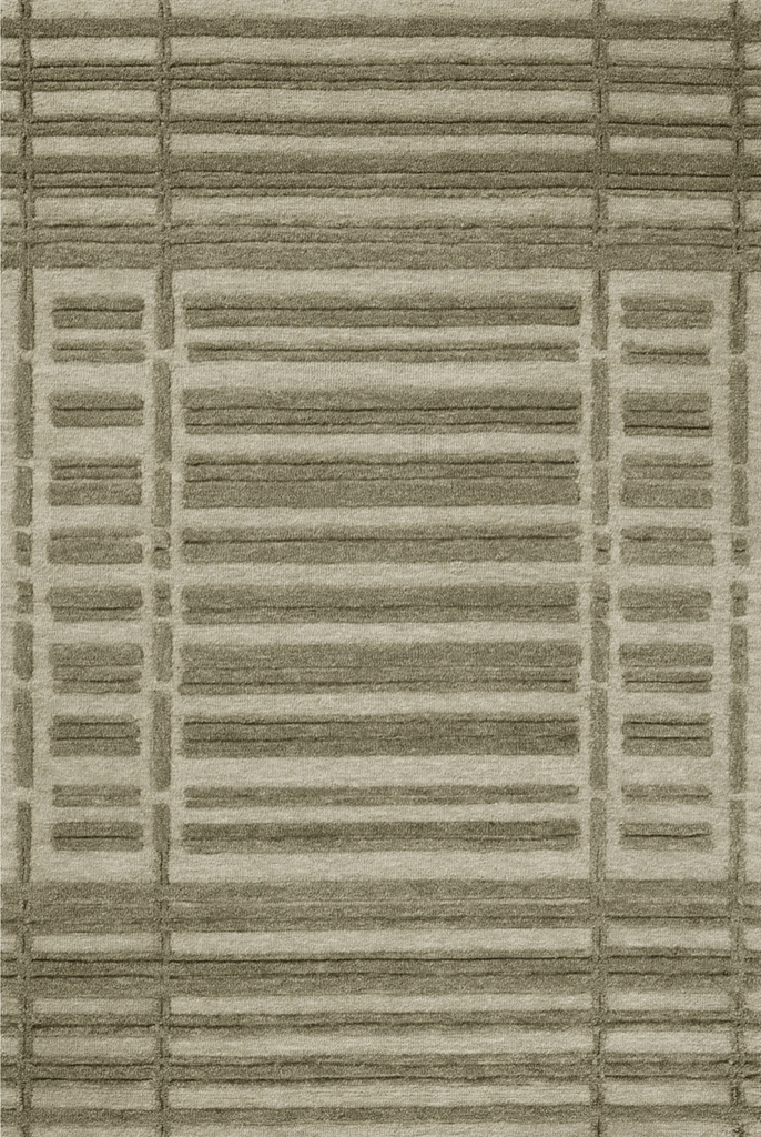 Good weave certified hand tufted alternating 11'6" x 15' Sage / Olive - Sage InteriorsSage Interiors