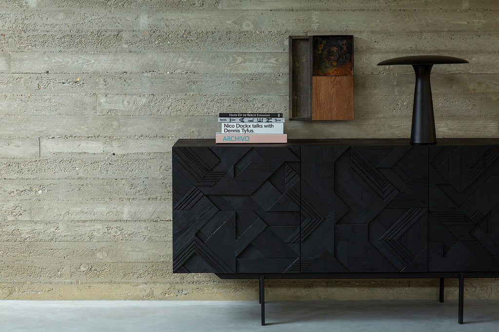 Graphic Oak Sideboard – Sculptural Solid Wood Storage by Sage Interiors - Sage InteriorsEthnicraft