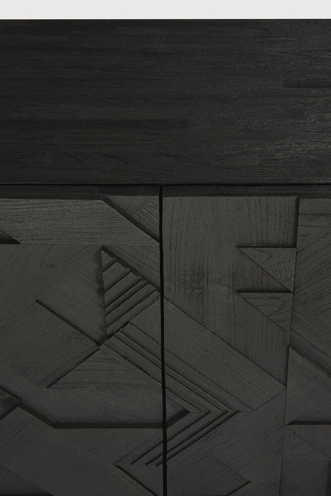 Graphic Oak Sideboard – Sculptural Solid Wood Storage by Sage Interiors - Sage InteriorsEthnicraft