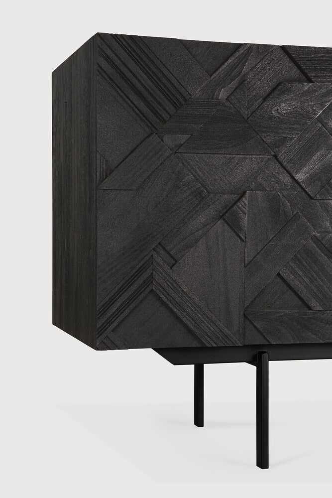Graphic Oak Sideboard – Sculptural Solid Wood Storage by Sage Interiors - Sage InteriorsEthnicraft