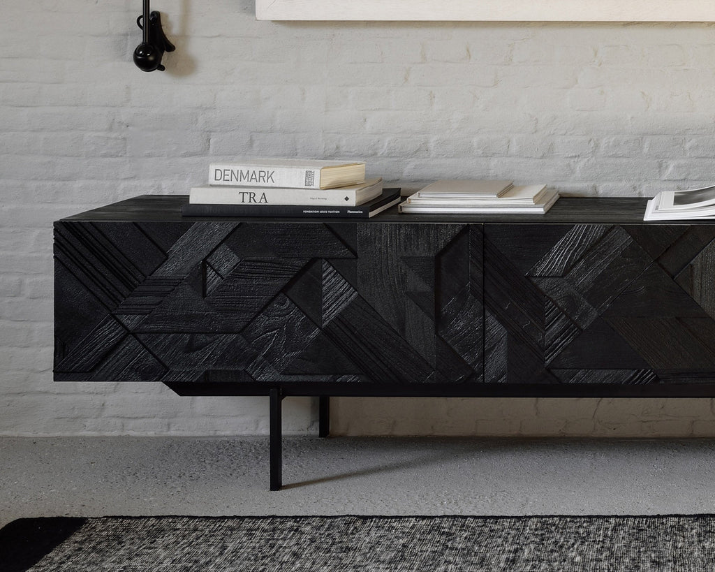 Graphic TV Cupboard – Contemporary Media Console Sage Interiors - Sage InteriorsEthnicraft