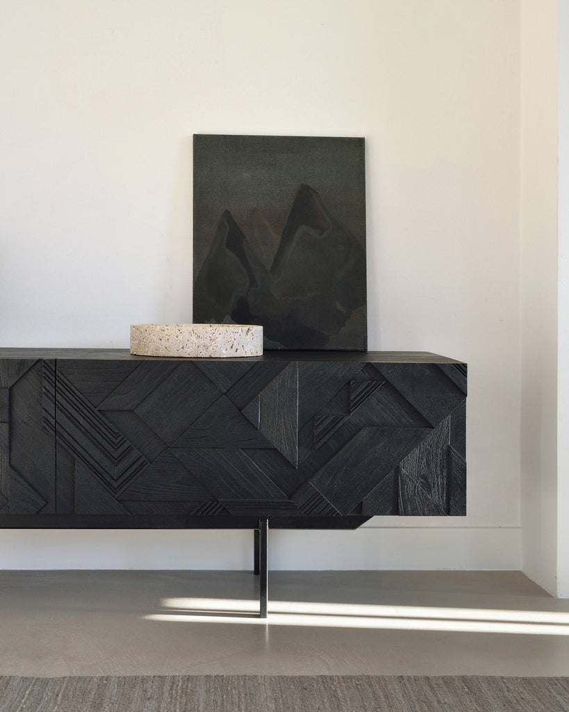 Graphic TV Cupboard – Contemporary Media Console Sage Interiors - Sage InteriorsEthnicraft