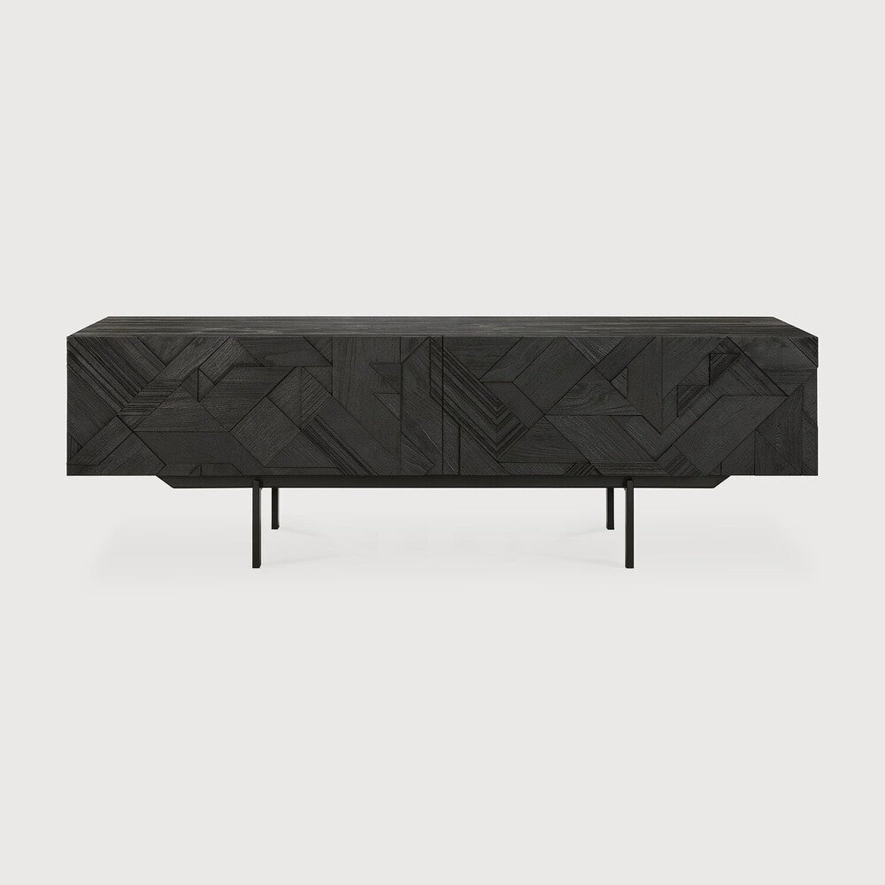 Graphic TV Cupboard – Contemporary Media Console Sage Interiors - Sage InteriorsEthnicraft