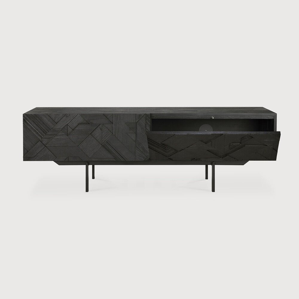 Graphic TV Cupboard – Contemporary Media Console Sage Interiors - Sage InteriorsEthnicraft