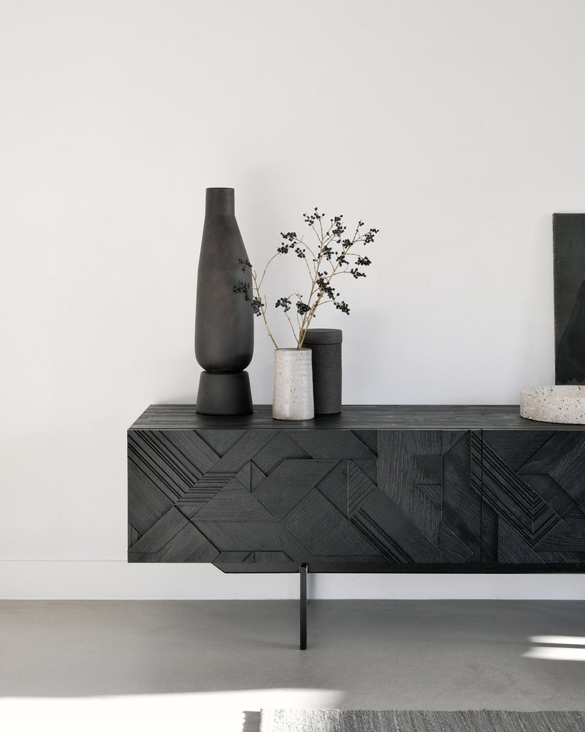 Graphic TV Cupboard – Contemporary Media Console Sage Interiors - Sage InteriorsEthnicraft