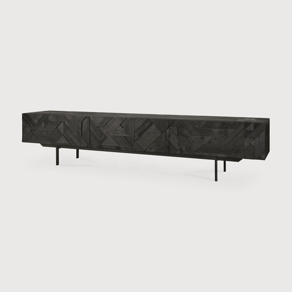 Graphic TV Cupboard – Contemporary Media Console Sage Interiors - Sage InteriorsEthnicraft