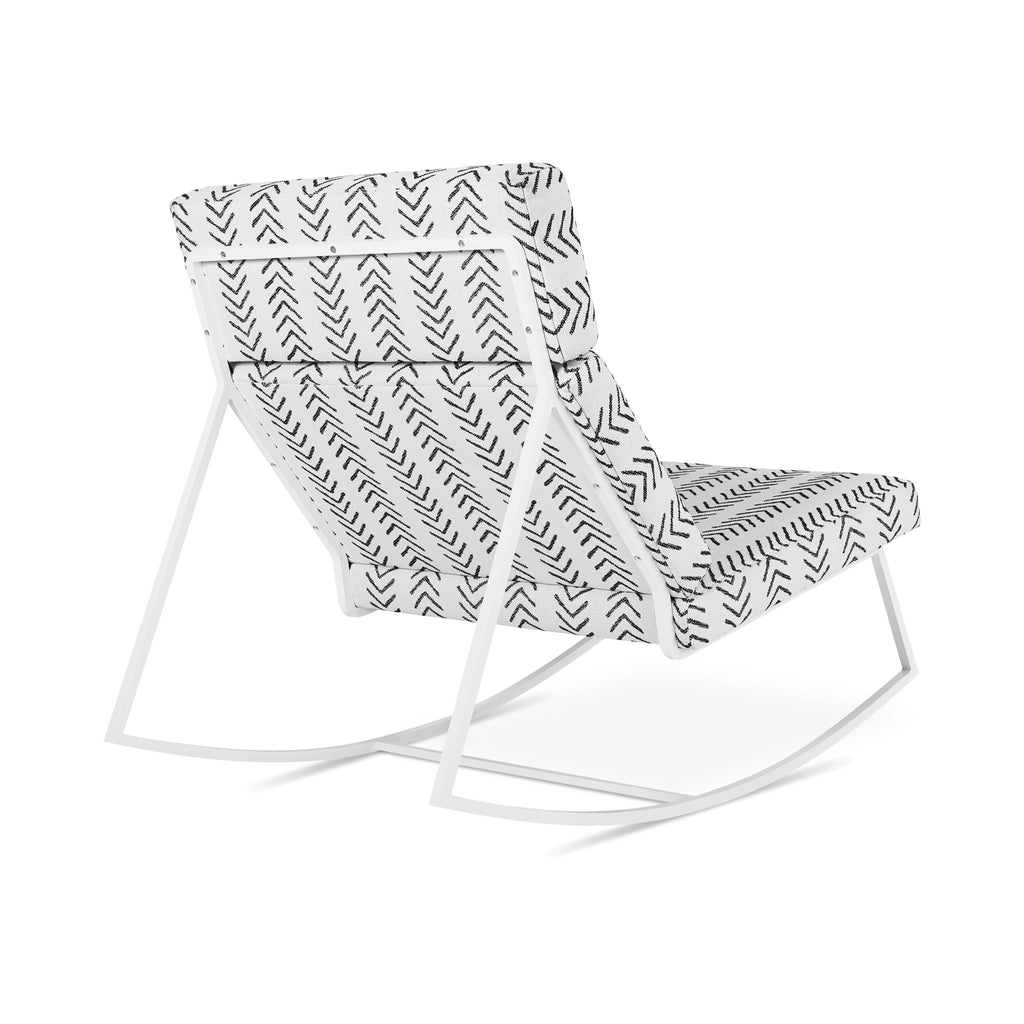 GT Rocker – Modern Steel Rocking Chair with Architectural Cushions - Sage InteriorsSage InteriorsChair