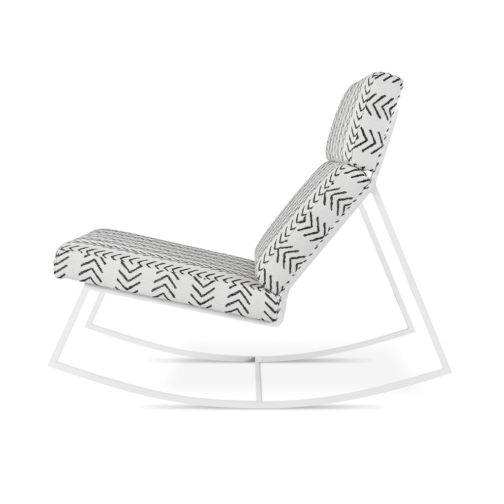 GT Rocker – Modern Steel Rocking Chair with Architectural Cushions - Sage InteriorsSage InteriorsChair