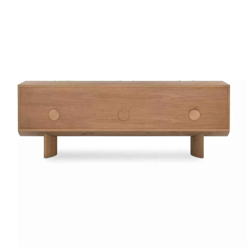 Half - moon Dusted Oak Media Console - Sage InteriorsFour HandsMedia Stand