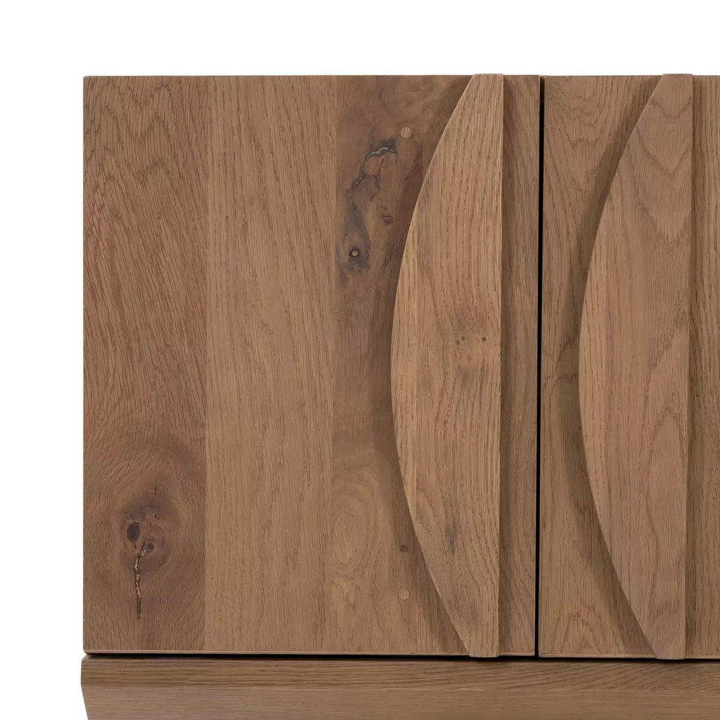 Half - moon Dusted Oak Media Console - Sage InteriorsFour HandsMedia Stand