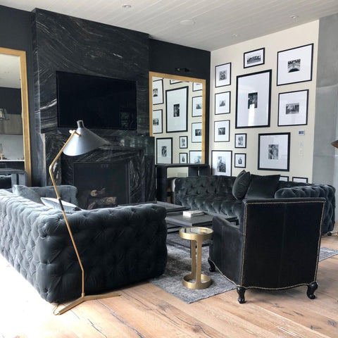 Hand - Rubbed Floor Lamp, Antique Brass - Sage InteriorsVisual Comfort