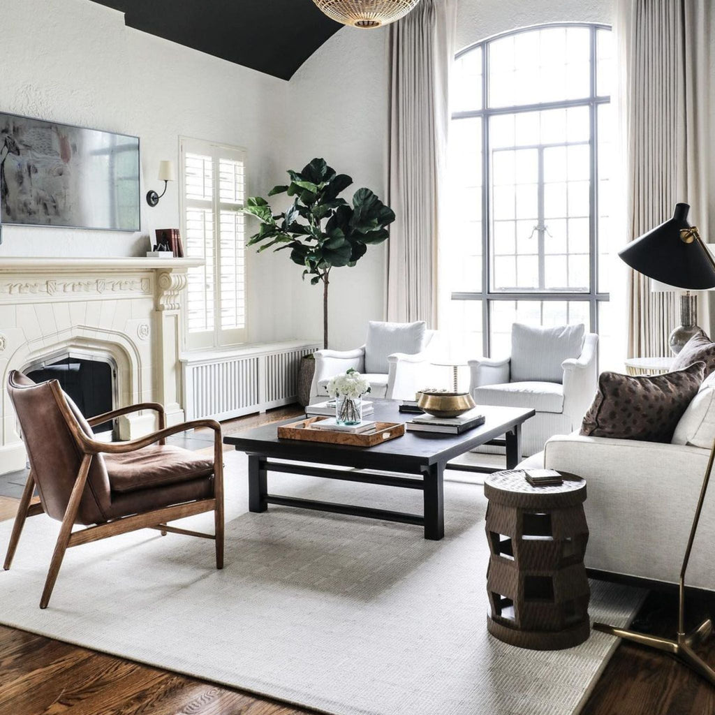 Hand - Rubbed Floor Lamp, Antique Brass - Sage InteriorsVisual Comfort