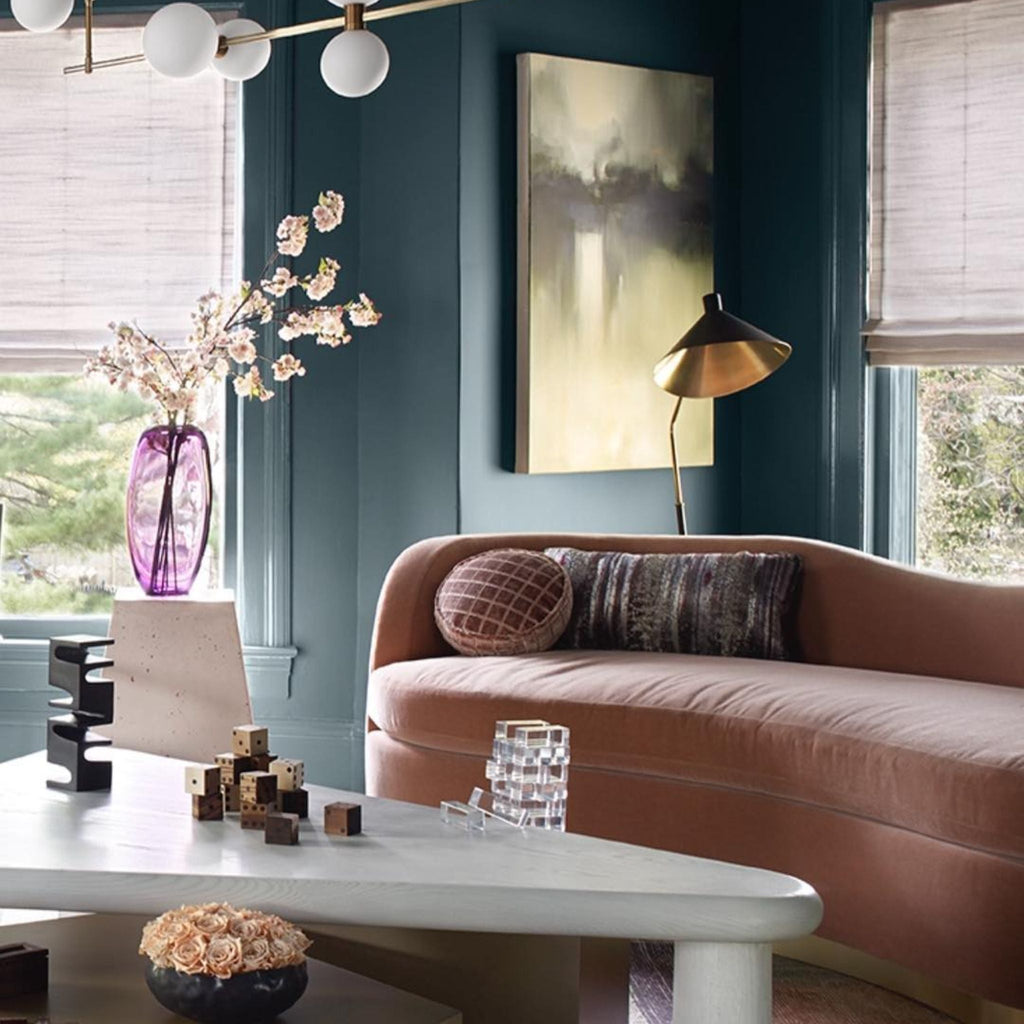 Hand - Rubbed Floor Lamp, Antique Brass - Sage InteriorsVisual Comfort