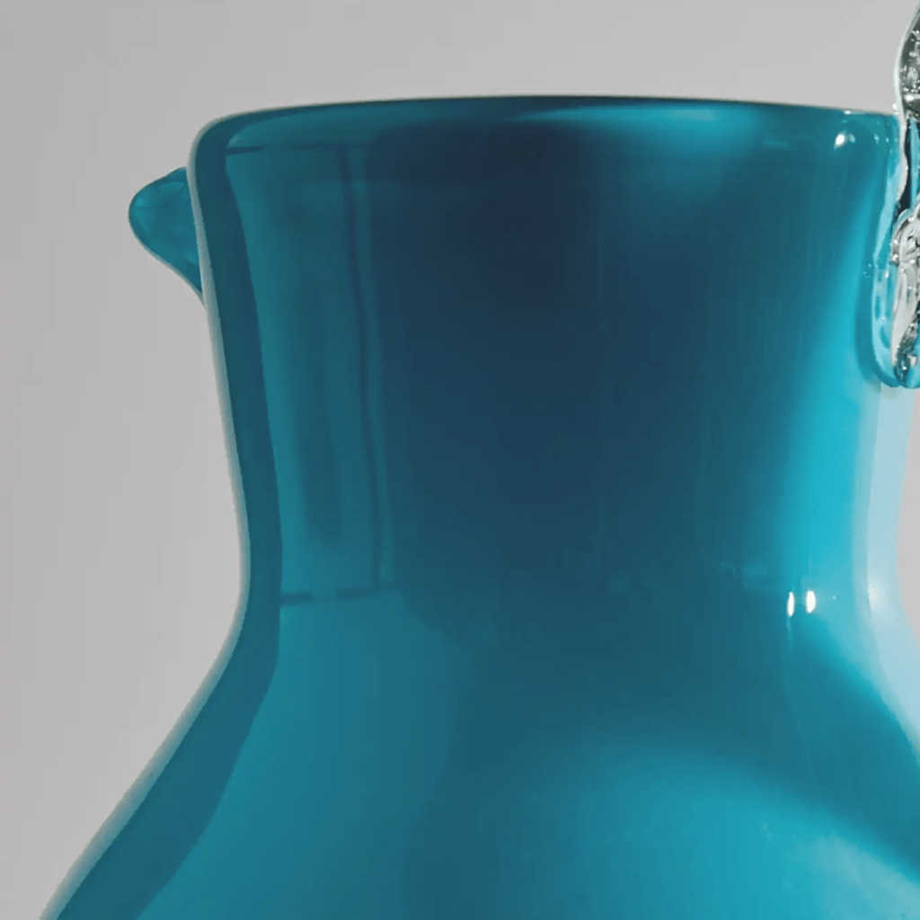 Handblown Glass Pitcher - Aqua - Sage Interiorsverve cultureglassware