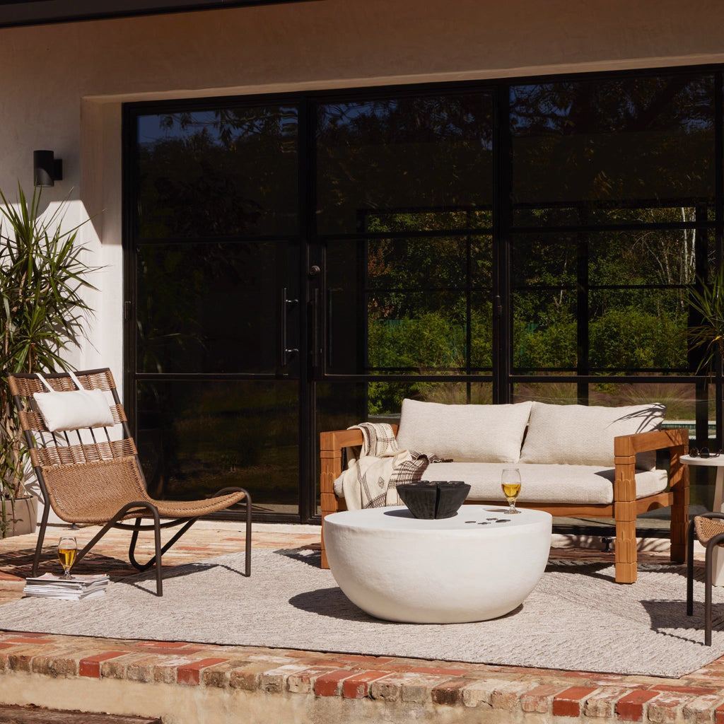 Heathered Natural Linear Outdoor Rug - Sage InteriorsFHRugs