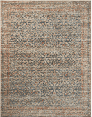 Heritage Blue Rust 10 x 10 Square Rug - Sage InteriorsLoloiRug