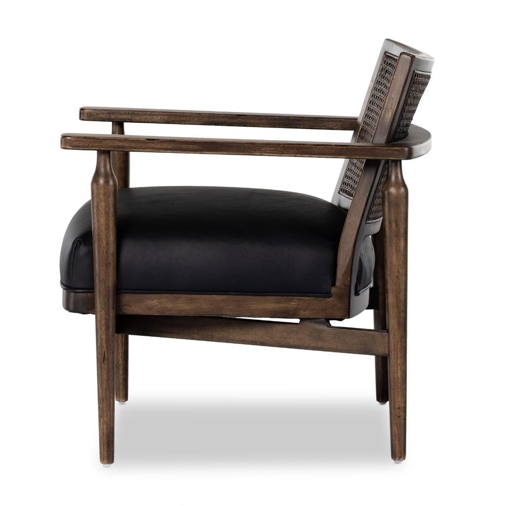 Heritage Cane Accent Chair, Leather - Sage InteriorsFHAccent Chair
