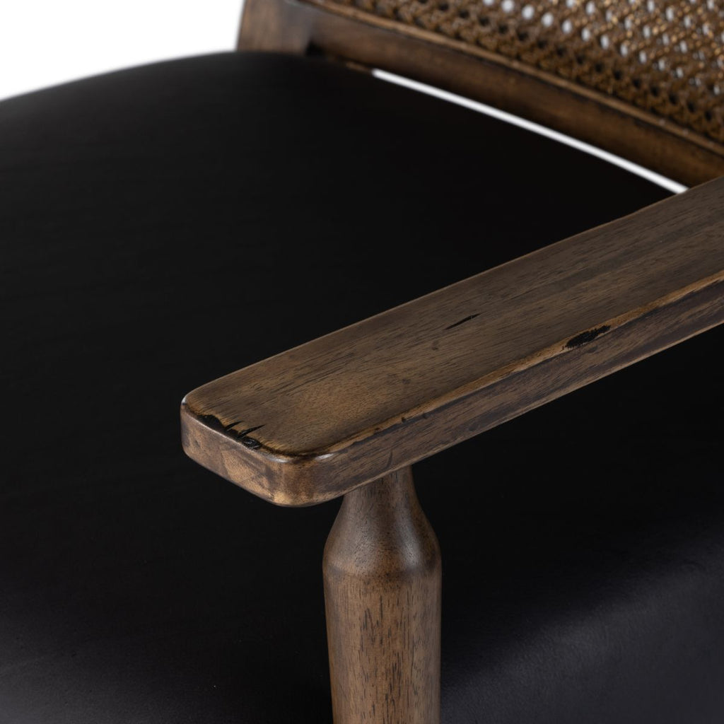 Heritage Cane Accent Chair, Leather - Sage InteriorsFHAccent Chair
