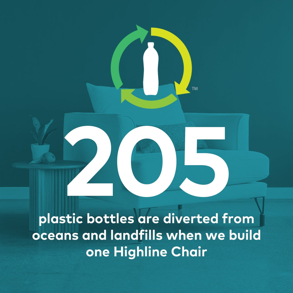 Highline Chair – Eco - Friendly Modern Accent Chair with Recycled Cushion Fill - Sage InteriorsSage InteriorsChair