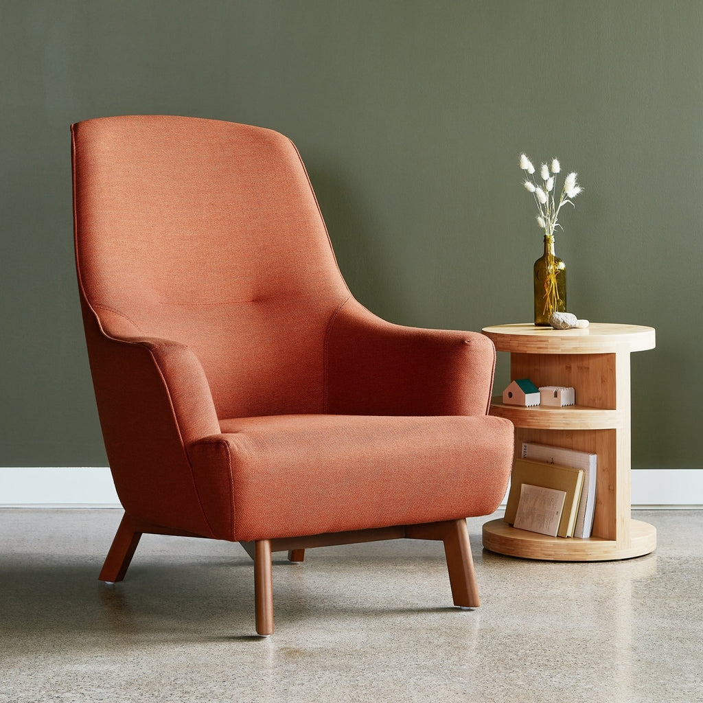 Hilary Chair – Mid - Century Scandinavian Lounge with Recycled Fabric - Sage InteriorsSage InteriorsChair