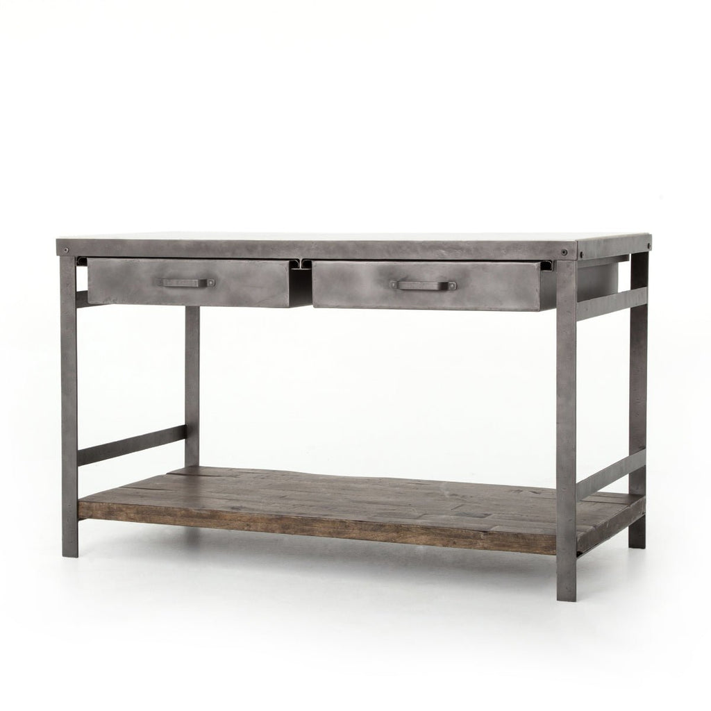 Industrial Mango Kitchen Island - Sage InteriorsFH