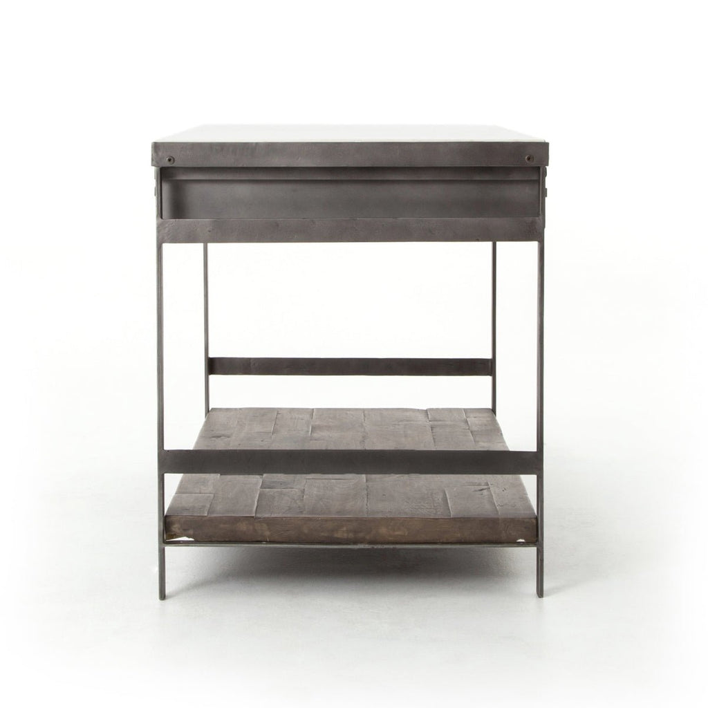 Industrial Mango Kitchen Island - Sage InteriorsFH