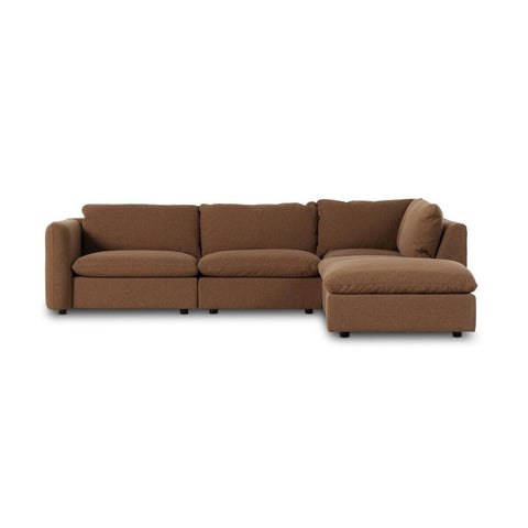 Ingel 4 - Piece Sectional W/ Ottoman Left Arm Facing - Sage InteriorsFour HandsSofa