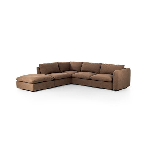 Ingel 4 - Piece Sectional W/ Ottoman Right Arm Facing - Sage InteriorsFour HandsSofa