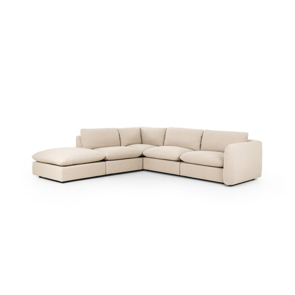 Ingel 4 - Piece Sectional W/ Ottoman Right Arm Facing - Sage InteriorsFour HandsSofa