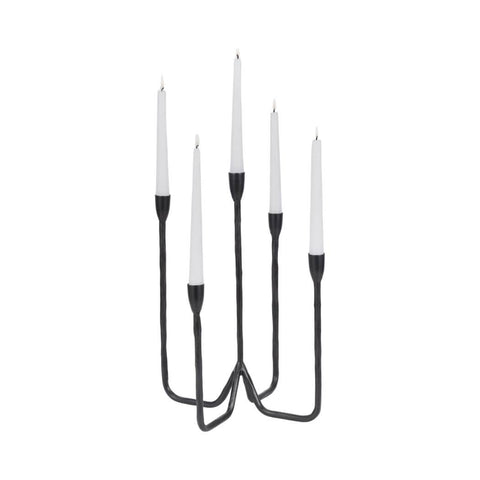 Iron Forged 5 - Taper Candle Holder - Black, 16 in. - Sage InteriorsSagebrook HomeCandle Holders