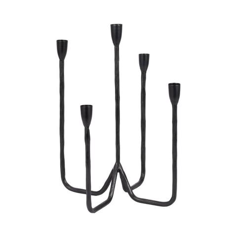 Iron Forged 5 - Taper Candle Holder - Black, 16 in. - Sage InteriorsSagebrook HomeCandle Holders