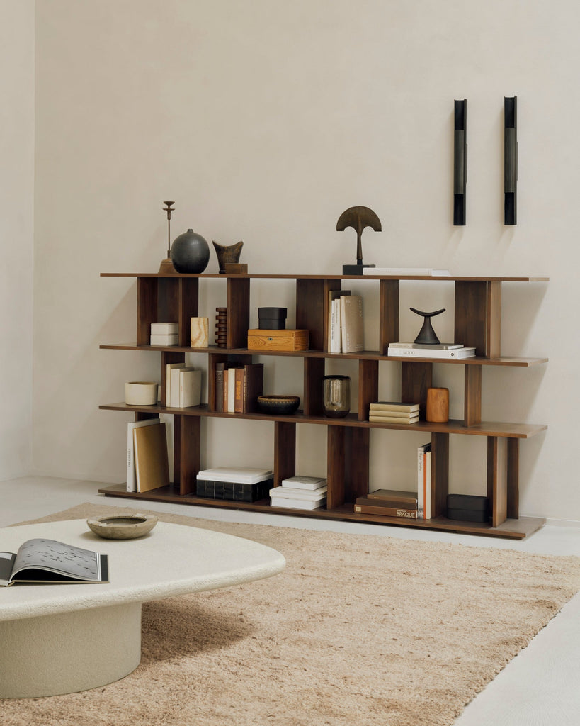 Irregular Rack – Modern Asymmetrical Wooden Shelf Sage Interiors - Sage InteriorsEthnicraft