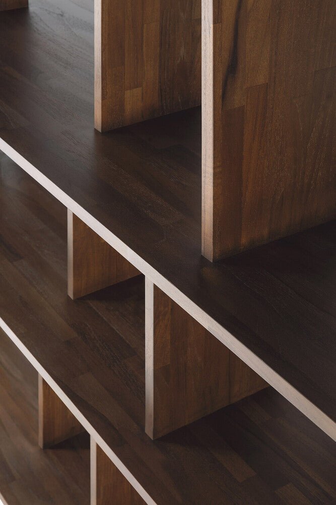 Irregular Rack – Modern Asymmetrical Wooden Shelf Sage Interiors - Sage InteriorsEthnicraft